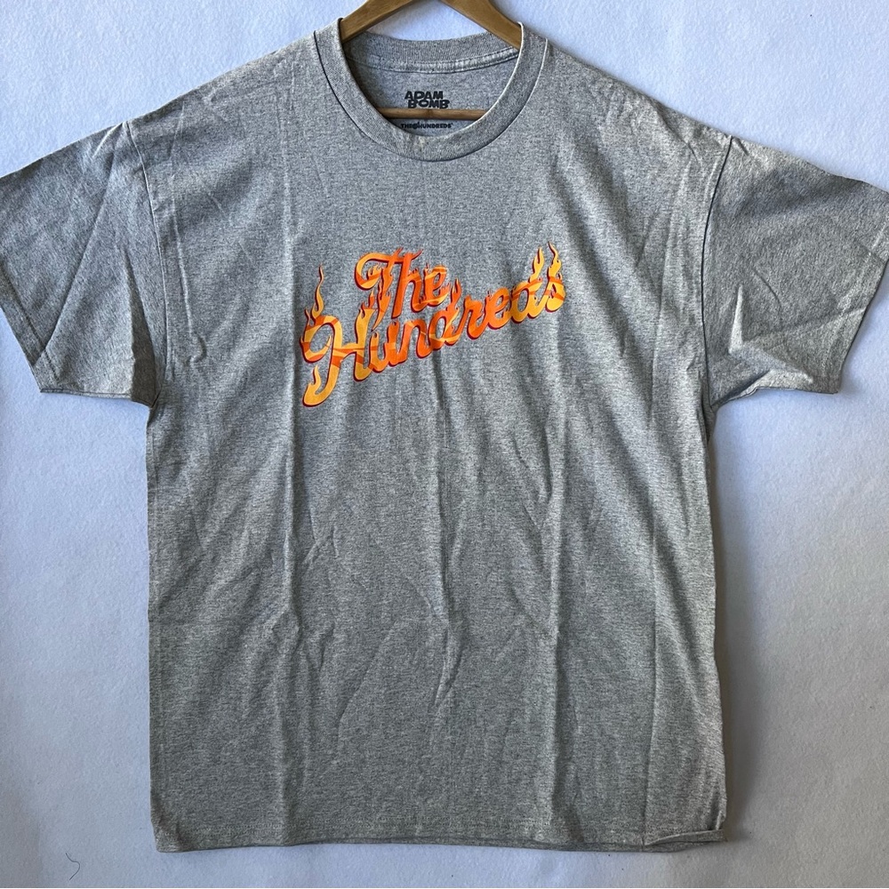 The Hundreds Gray and Orange Short Sleeve Tee